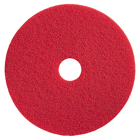 Genuine Joe Floor Pads, Flexible Buffing, 13", Red, Pack Of 5