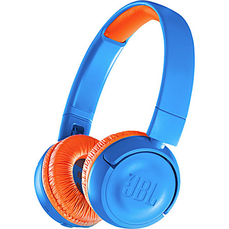 JBL JR300BT Kids Wireless On-Ear Headphones, Rocker Blue