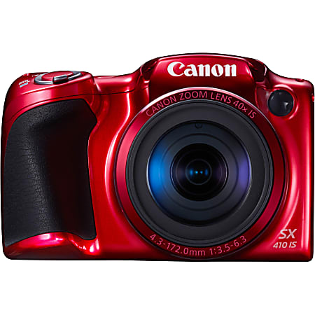 Canon PowerShot SX410 IS 20 Megapixel Digital Camera, Red