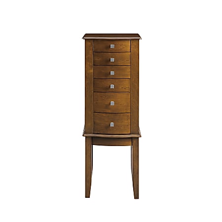 Powell Meskimen 14”W Jewelry Armoire, Brown