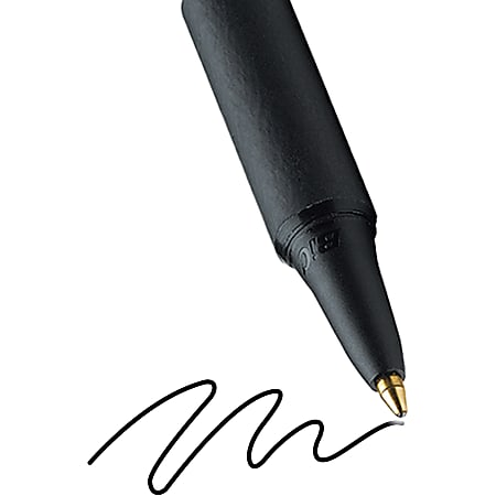 12 Pens BIC Pens Soft Feel Fine Point Black Ink Retractable Pen – Tacos Y  Mas