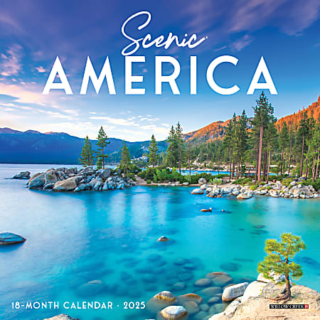 2025 Willow Creek Press Mini Wall Calendar, 7” x 7”, Scenic America, January 2025 To December 2025, 48238