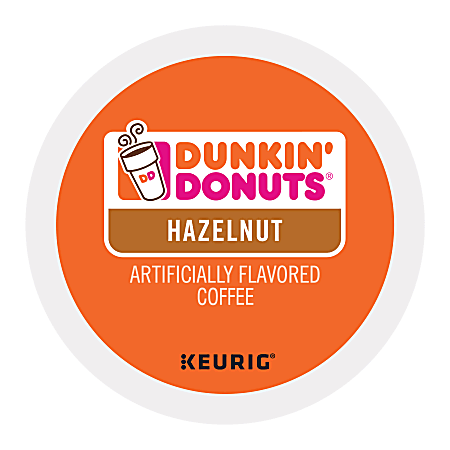 Dunkin' Donuts® Single-Serve Coffee K-Cup®, Hazelnut, Carton Of 16