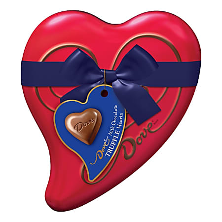 Dove Chocolate Valentine Milk Chocolate Truffles Heart Tin, 3.04 Oz
