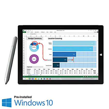 Microsoft Surface Pro 3 Tablet 12 Full HD Plus Screen 4GB Memory