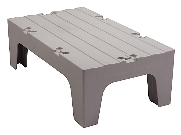 Cambro Solid Dunnage Rack, 12"H x 21"W x 36"D, Speckled Gray