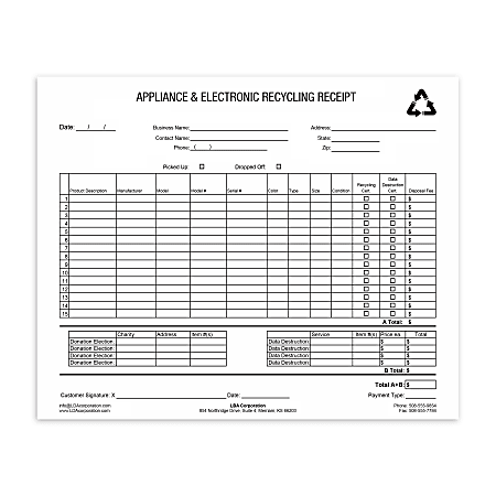 Custom Carbonless Business Forms, Create Your Own, Black or Blue Ink, 8 1/2” x 7”, 2-Part, Box Of 250