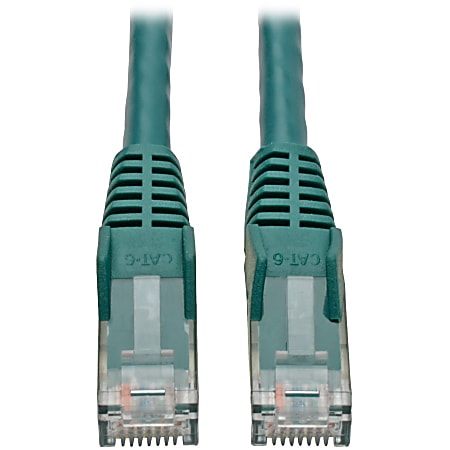 Tripp Lite Cat6 GbE Snagless Molded Patch Cable UTP Green RJ45 M/M 4ft 4' - Category 6 - 128 MB/s - 3.94 ft - Green