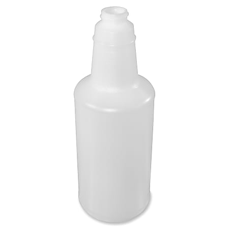 Genuine Joe 32 oz. Plastic Bottle with Graduations - 1 Each - Translucent - Plastic