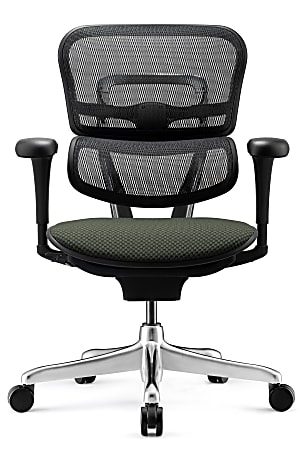 WorkPro® 12000 V2 Series Ergonomic Mesh/Fabric High-Back Office Chair, Olive/Black, BIFMA Compliant
