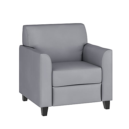 Flash Furniture Hercules Diplomat Bonded LeatherSoft™ Contemporary Guest Chair, Gray