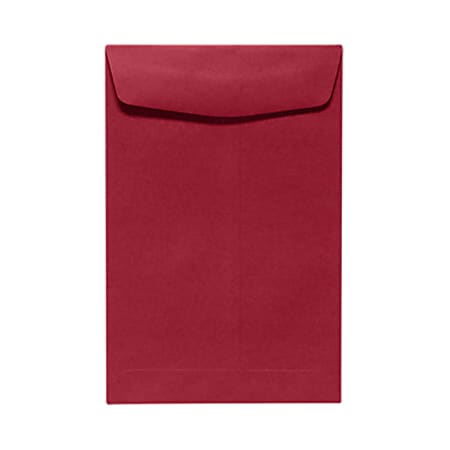 LUX #6 1/2 Open-End Envelopes, Peel & Press Closure, Garnet Red, Pack Of 500