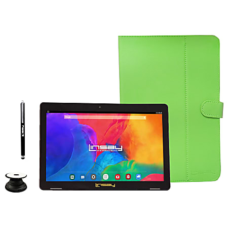 Linsay F10IPS Tablet, 10.1" Screen, 2GB Memory, 64GB Storage, Android 13, Green, F10XIPSBCG
