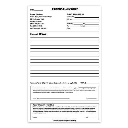 Custom Carbonless Business Forms, Create Your Own, Black or Blue Ink, 4-Part, 8 1/2” x 14”, Box Of 250