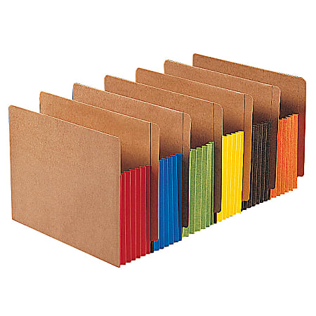 Smead® Expansion File Pockets, Letter Size, Redrope, Box Of 10