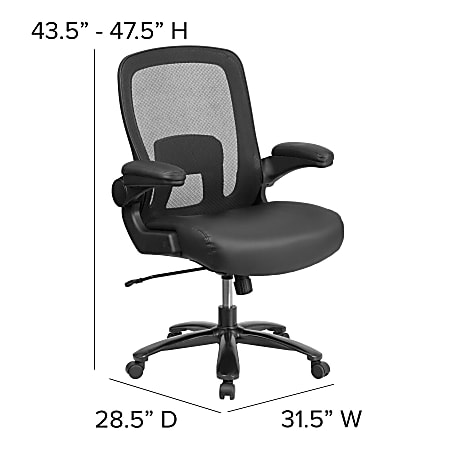 Flash Furniture Hercules Big And Tall High Back Ergonomic Office Chair Black