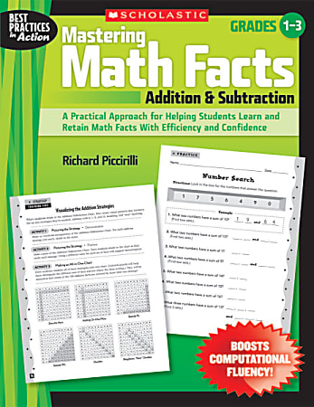 Scholastic Mastering Math Facts, Addition & Subtraction