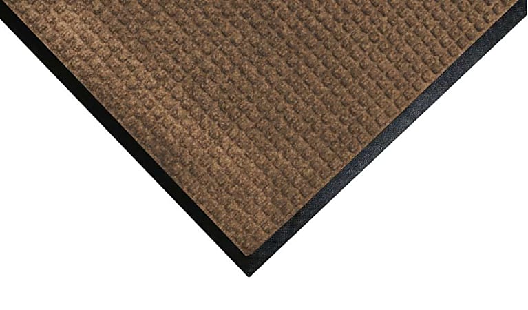 M+A Matting WaterHog Squares Classic Mat, 2' x 3', Camel, Smooth backing