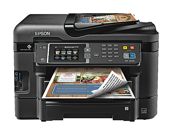 Epson® WorkForce® WF-3640 Wireless Inkjet All-In-One Color Printer