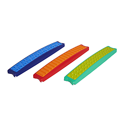 GONGE Build N' Balance® Tactile Planks, 2-13/16"H x 5"W x 28-1/2"D, Set Of 3 Planks