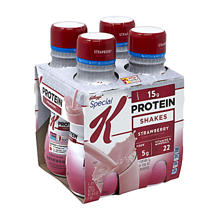 Special K Strawberry Protein Shakes, 10 Oz, Pack Of 12 Bottles