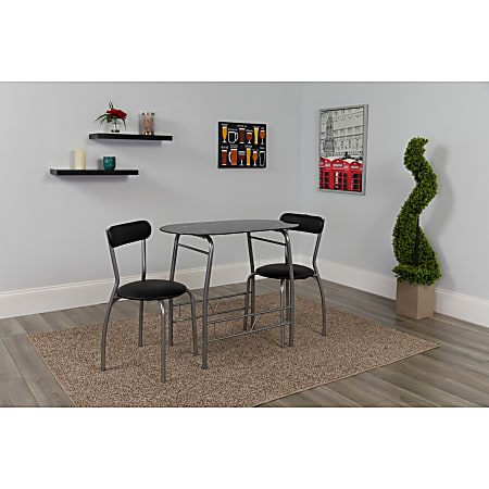Glass top bistro set store