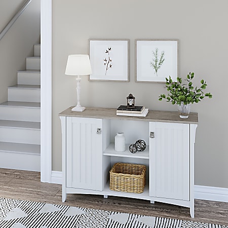 Bush furniture storage store cabinet with doors