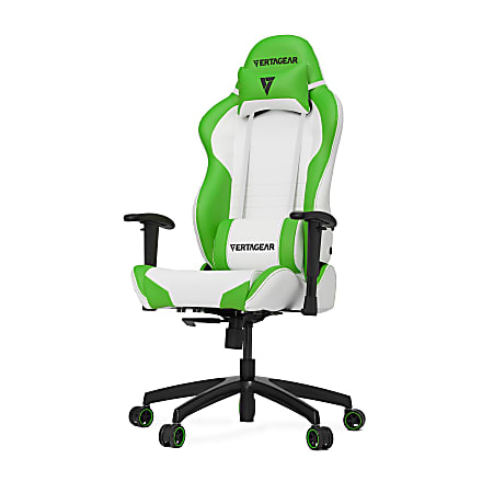 Vertagear Racing S-Line SL2000 Gaming Chair, White/Green