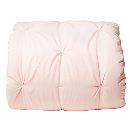 Dormify Poppy Pintuck Comforter and Sham Set, Twin/Twin XL, Pink