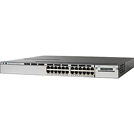 Cisco Catalyst WS-C3750X-24P-S Layer 3 Switch - 24 Ports - Manageable - Gigabit Ethernet, Fast Ethernet - 10/100/1000Base-T, 10/100Base-TX - Refurbished - 3 Layer Supported - Power Supply - PoE Ports - 1U High - Rack-mountable - Lifetime Limited Warranty