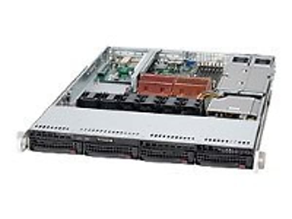 Supermicro SuperServer 6015C-NTRV Barebone System - Intel 5100 - LGA771 Socket - Xeon (Quad-core), Xeon (Dual-core) - 1333MHz, 1066MHz Bus Speed - 48GB Memory Support - DVD-Reader (DVD-ROM) - Gigabit Ethernet - 1U Rack
