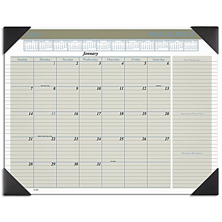 2024 AT-A-GLANCE® Executive Desk Pad Calendar, 21-3/4" x 17", January To December 2024, HT1500
