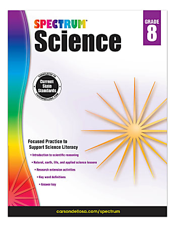 Carson-Dellosa Spectrum Science Workbook, Grade 8