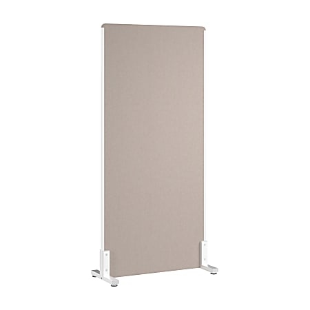WorkPro® Motiva Freestanding Privacy Screen, 72”H x 34”W x 15”D, Warm Beige, Installation Included