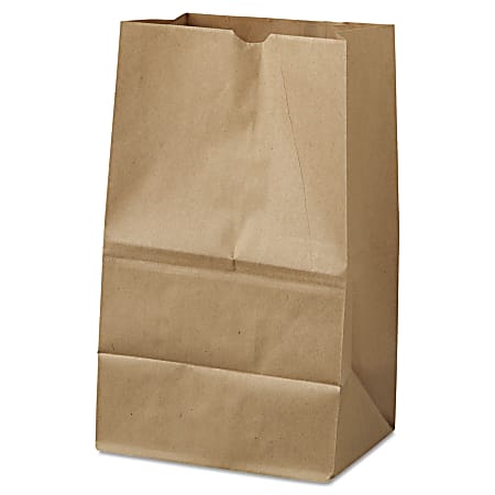General Grocery Paper Bags, 40 lb, 13-7/16”H x 8-1/4”W x 6”D, Kraft Brown, Pack Of 500 Bags