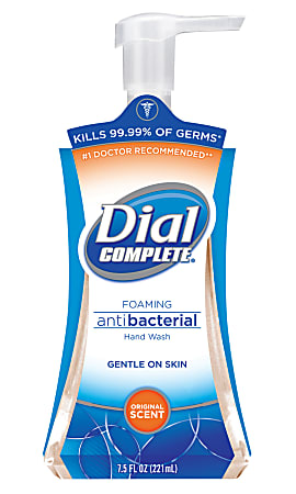 Dial Complete® Foaming Antibacterial Hand Wash, Original, 7.5 Oz.
