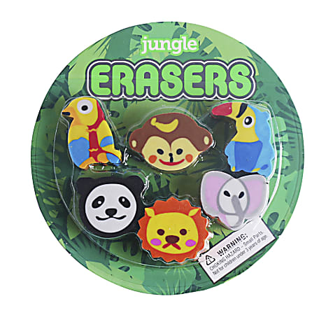 Fun Erasers Assorted No Theme Choice - Office Depot