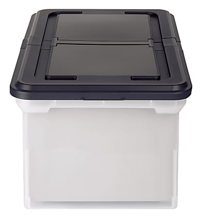 Office Depot Brand File Tote With Snap Lid And Built In Handles