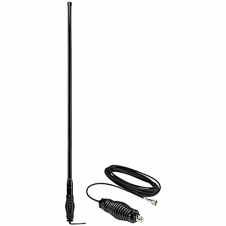Midland MicroMobile MXAT04VP 6.6dB Gain Highland Tall Heavy-Duty Bull Bar Antenna System - 462 MHz to 468 MHz - 7 dB - Two-way Radio Communication - Black