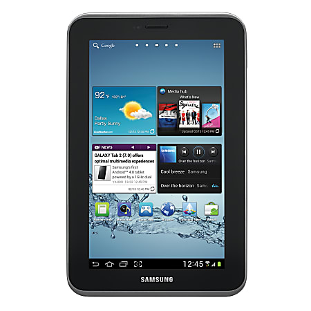 Samsung Galaxy Tab® 2 Tablet, 7" Screen, 8GB Storage, Android 4.0 Ice Cream Sandwich, Titanium Silver
