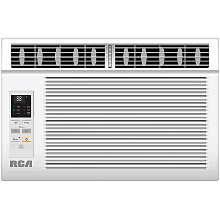 RCA 8000 BTU Window Electronic Air Conditioner & Remote Control Energy Star - Cooler - 2344.57 W Cooling Capacity - 350 Sq. ft. Coverage - Mesh - Remote Control - Energy Star - White