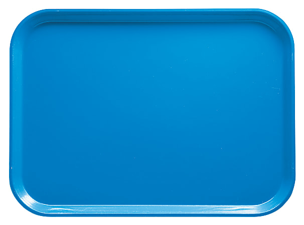 Cambro Camtray Rectangular Serving Trays, 15" x 20-1/4", Horizon Blue, Pack Of 12 Trays