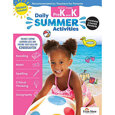 Evan-Moor® Daily Summer Activities, Moving From PreK To Kindergarten
