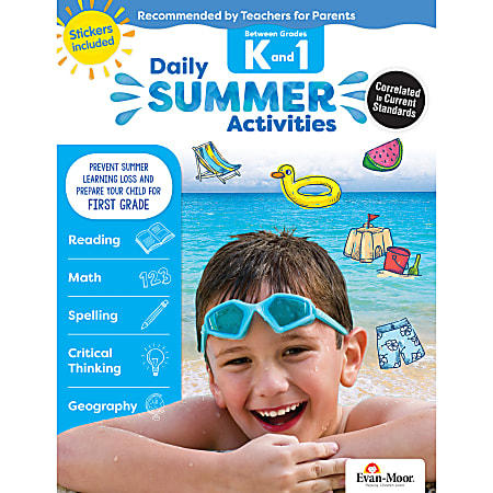 Evan-Moor® Daily Summer Activities, Moving From Kindergarten To 1st Grade