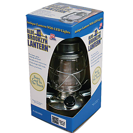 Olde Brooklyn Lantern™, 9 1/2"H, Silver