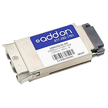 AddOn Avaya/Nortel 108659210 Compatible TAA Compliant 1000Base-LX GBIC Transceiver (SMF, 1310nm, 10km, SC)