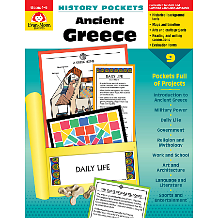 Evan-Moor® History Pockets, Ancient Greece, Grades 4-6