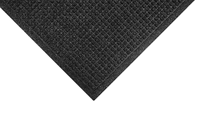 M+A Matting Waterhog Squares Fashion Floor Mat, 4' x 8', Charcoal