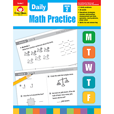 Evan-Moor® Daily Math Practice, Grade 2
