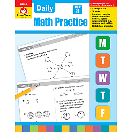Evan-Moor® Daily Math Practice, Grade 3